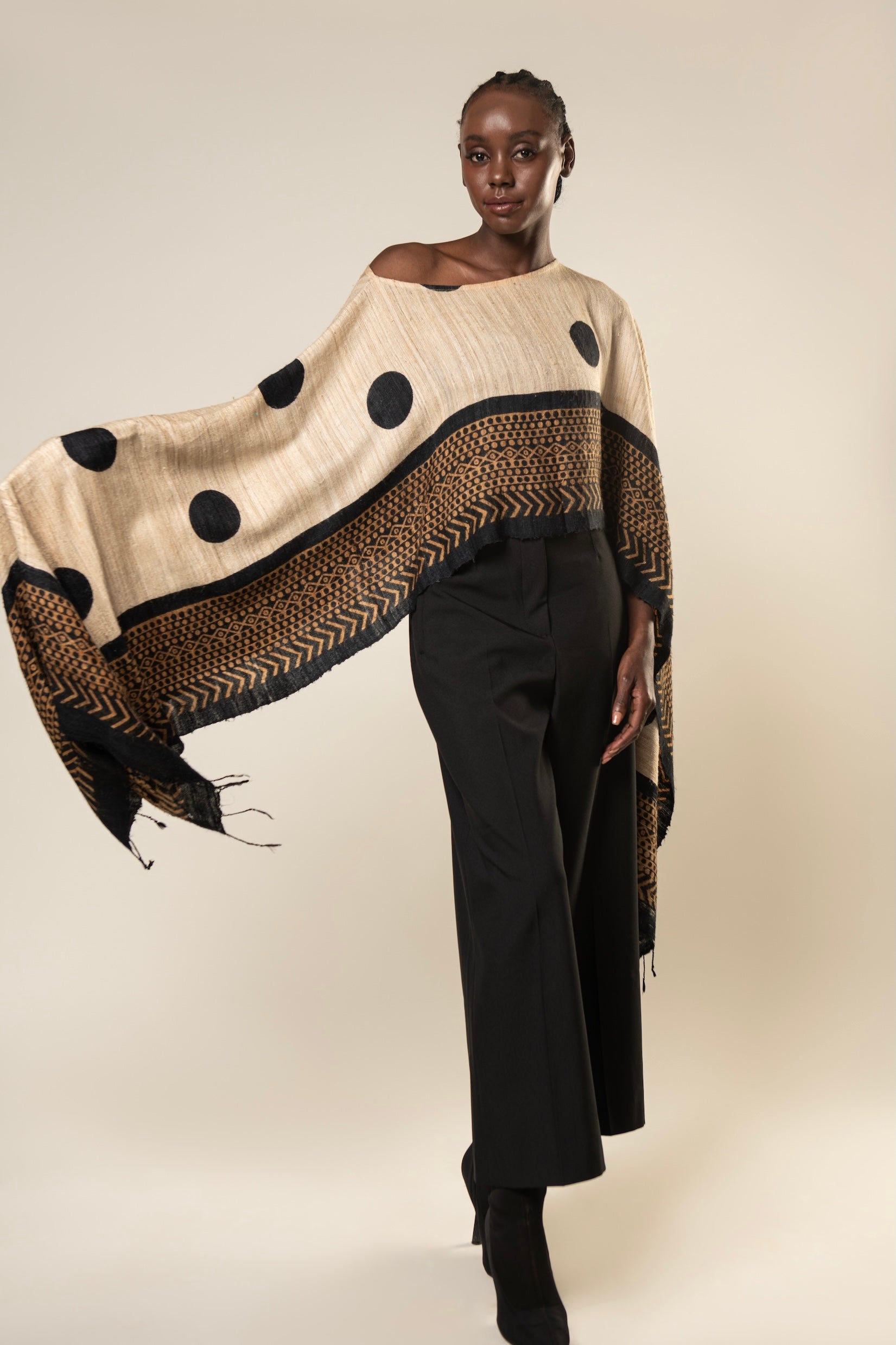 Aeshaane Tussar Peace Silk 3-in-1 Capes (Click for more options)