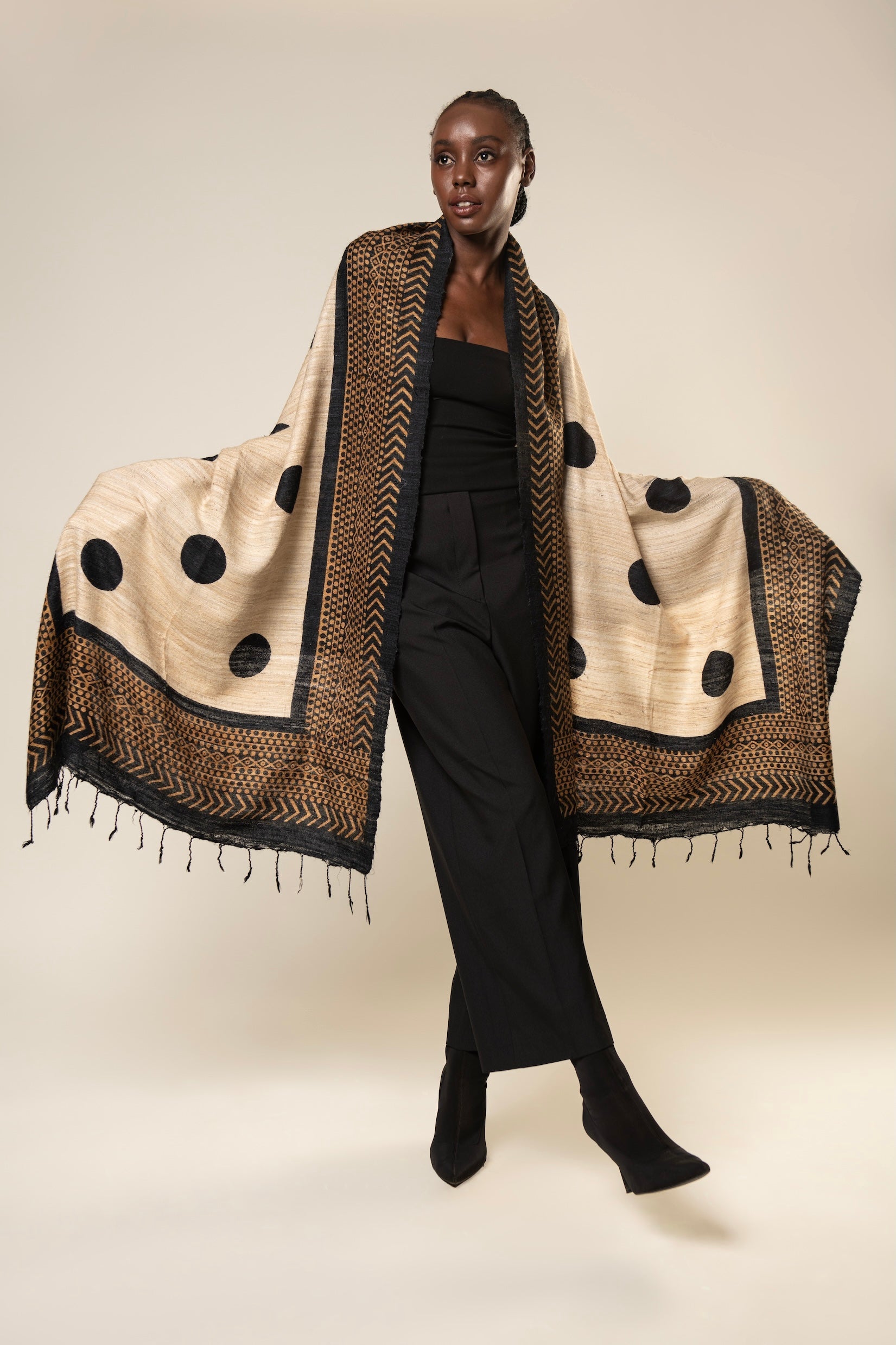 Aeshaane Tussar Peace Silk 3-in-1 Capes (Click for more options)