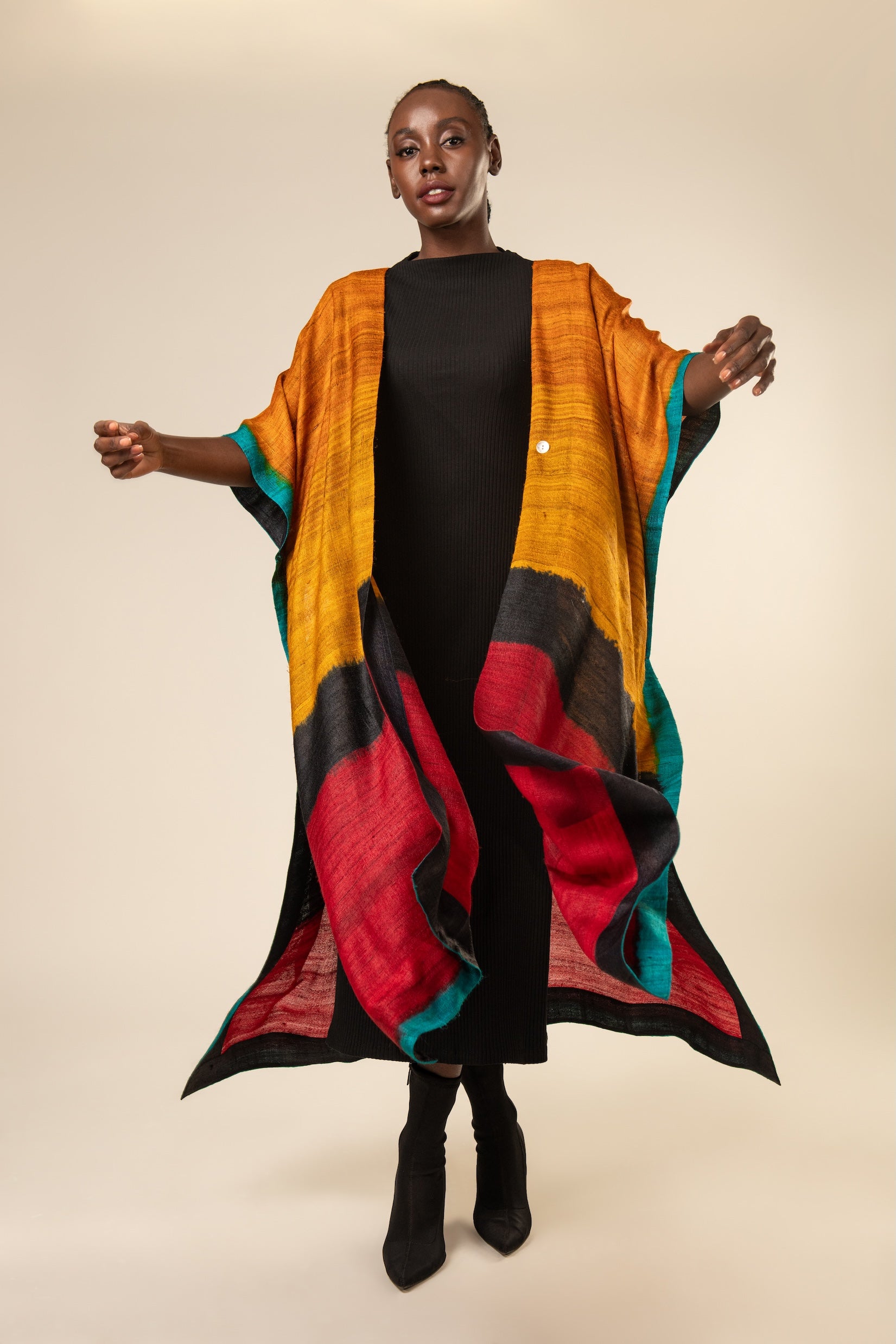 Aeshaane Tussar Peace Silk 4-in-1 Capes (Click for more options)