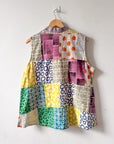 Blockprint Patchwork Sleeveless Shirt