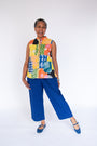 Batik Patchwork Sleeveless Shirt