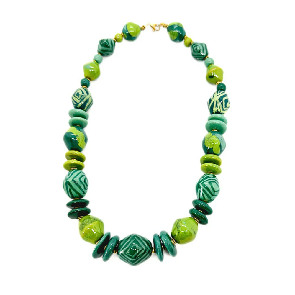 Kazuri Dreamscape Amulet Necklace 18"