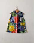 Batik Patchwork Sleeveless Shirt