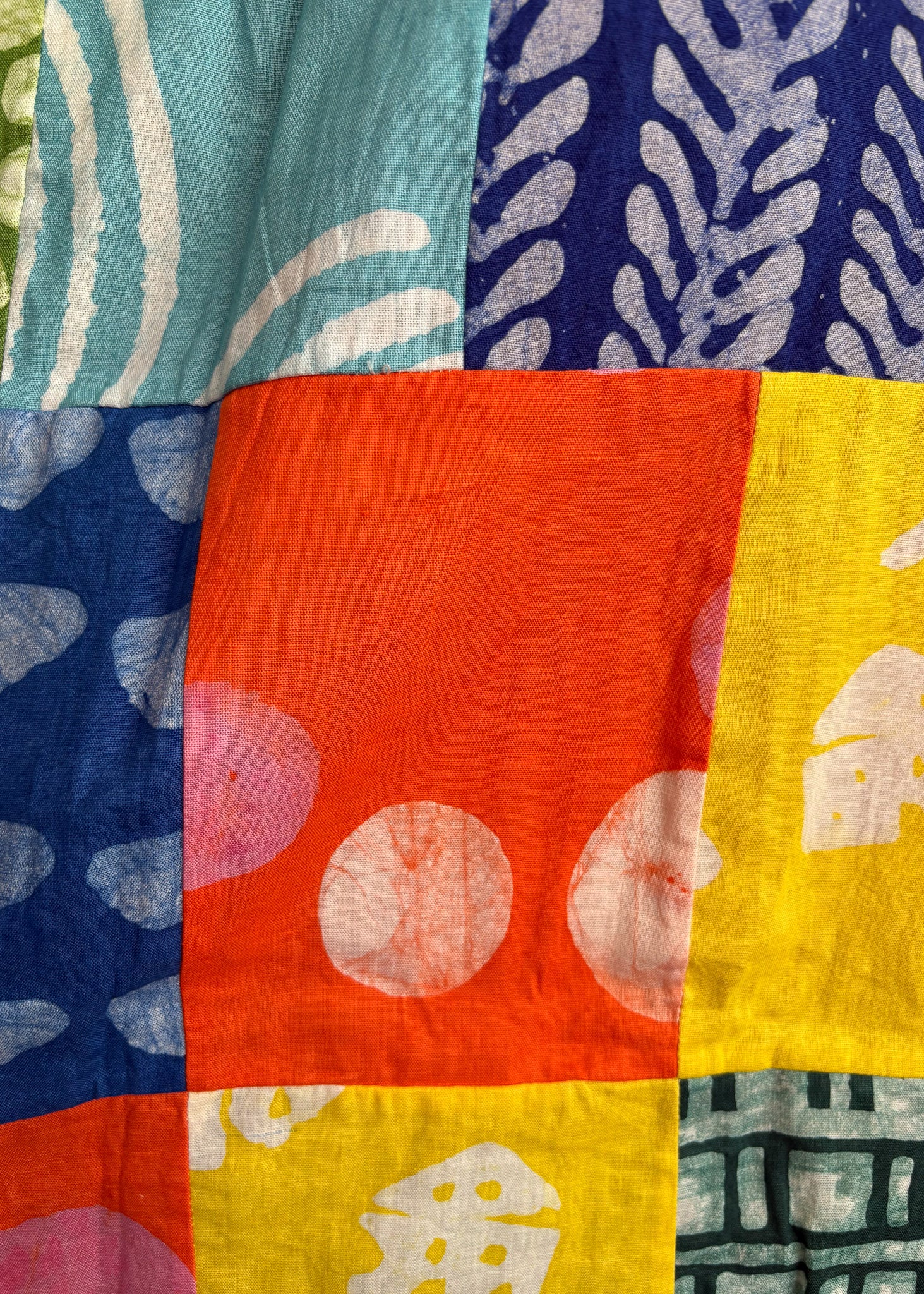 Batik Patchwork Sleeveless Shirt