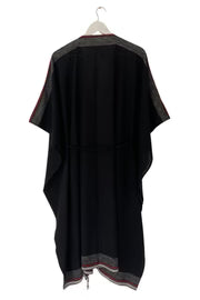 Julahas Teal Black Kala Cotton Tassel Duster