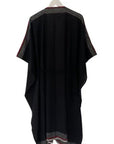 Julahas Teal Black Kala Cotton Tassel Duster