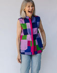 Linen Patchwork Sleeveless Shirt