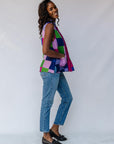 Berry Blast Patchwork Sleeveless Shirt