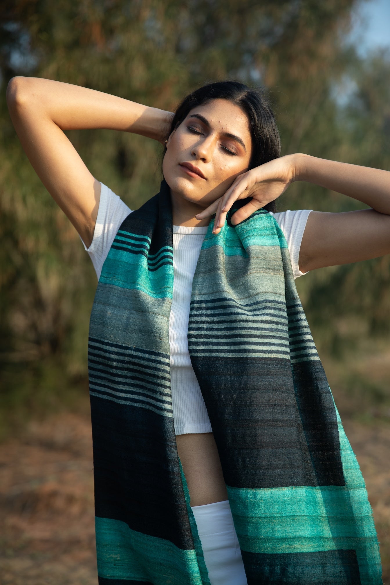 Aeshaane Peace Silk Scarves (Click for more options)