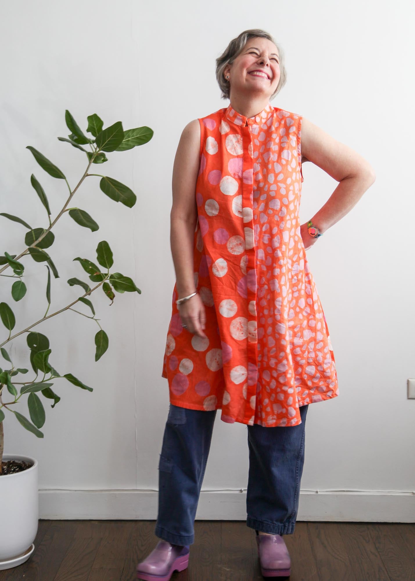 Orange Theory Sleeveless Dress