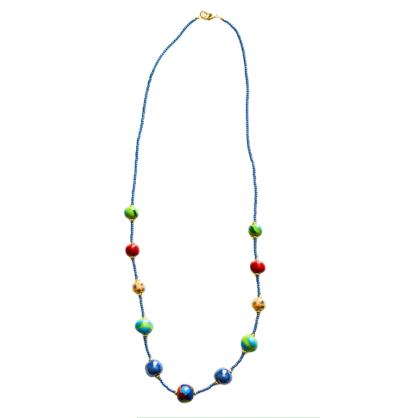 Kazuri Kasuku Kichaa Delicate Necklace 22"