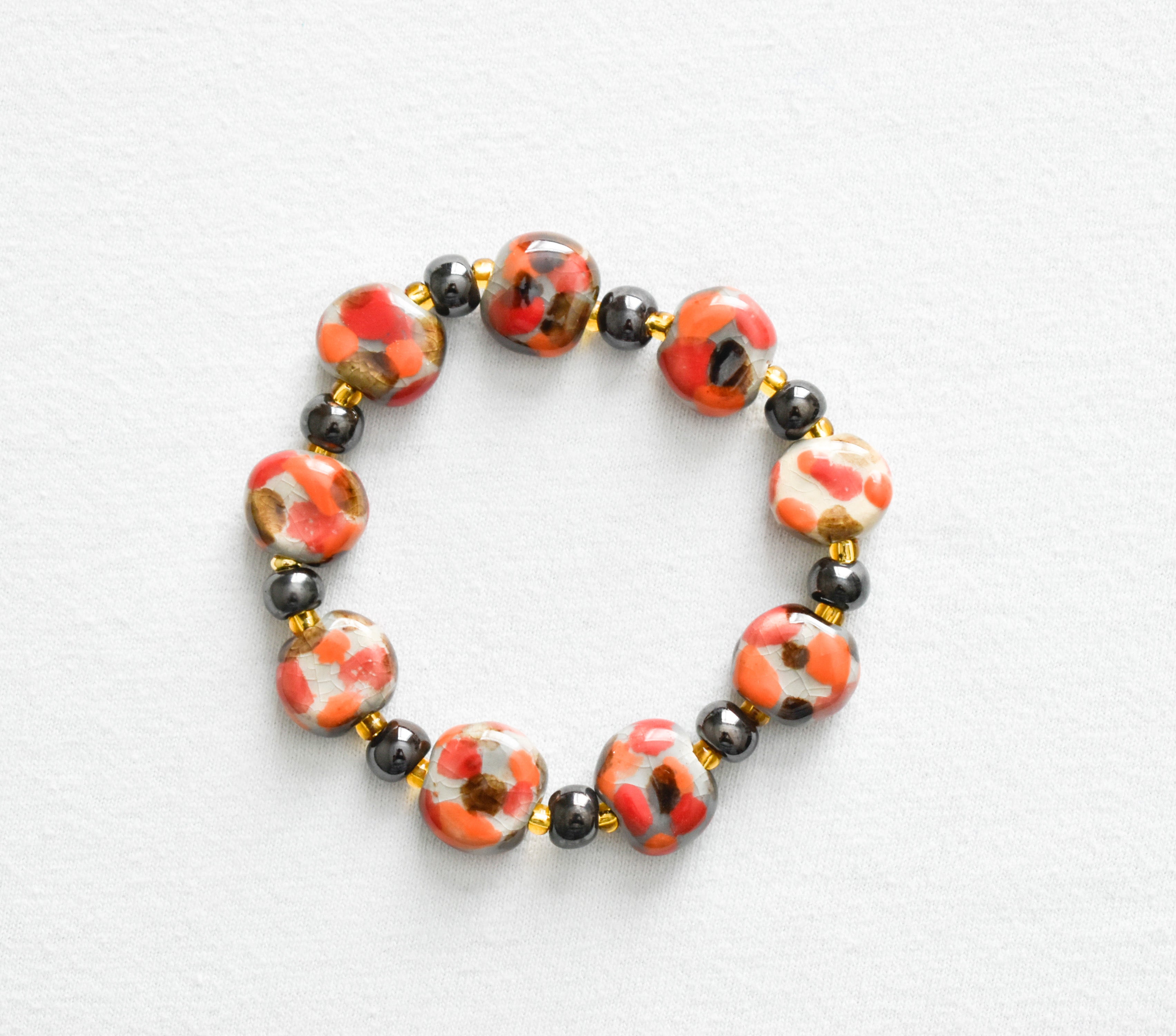 Kazuri Sunset Splodge Bracelet