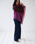 Julahas Fresh Forest Sariska Wool Silk Cape