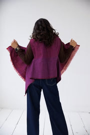Julahas Fresh Forest Sariska Wool Silk Cape