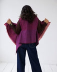Julahas Fresh Forest Sariska Wool Silk Cape