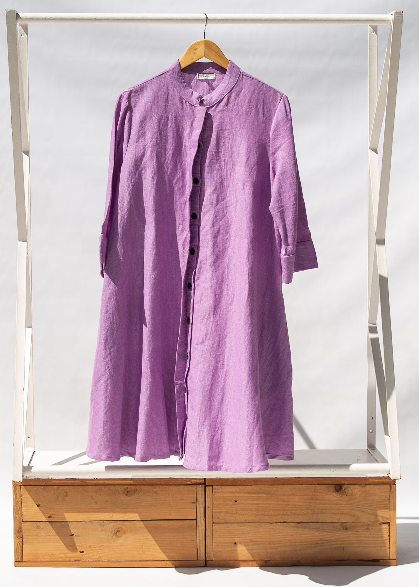 Display of lavender dress