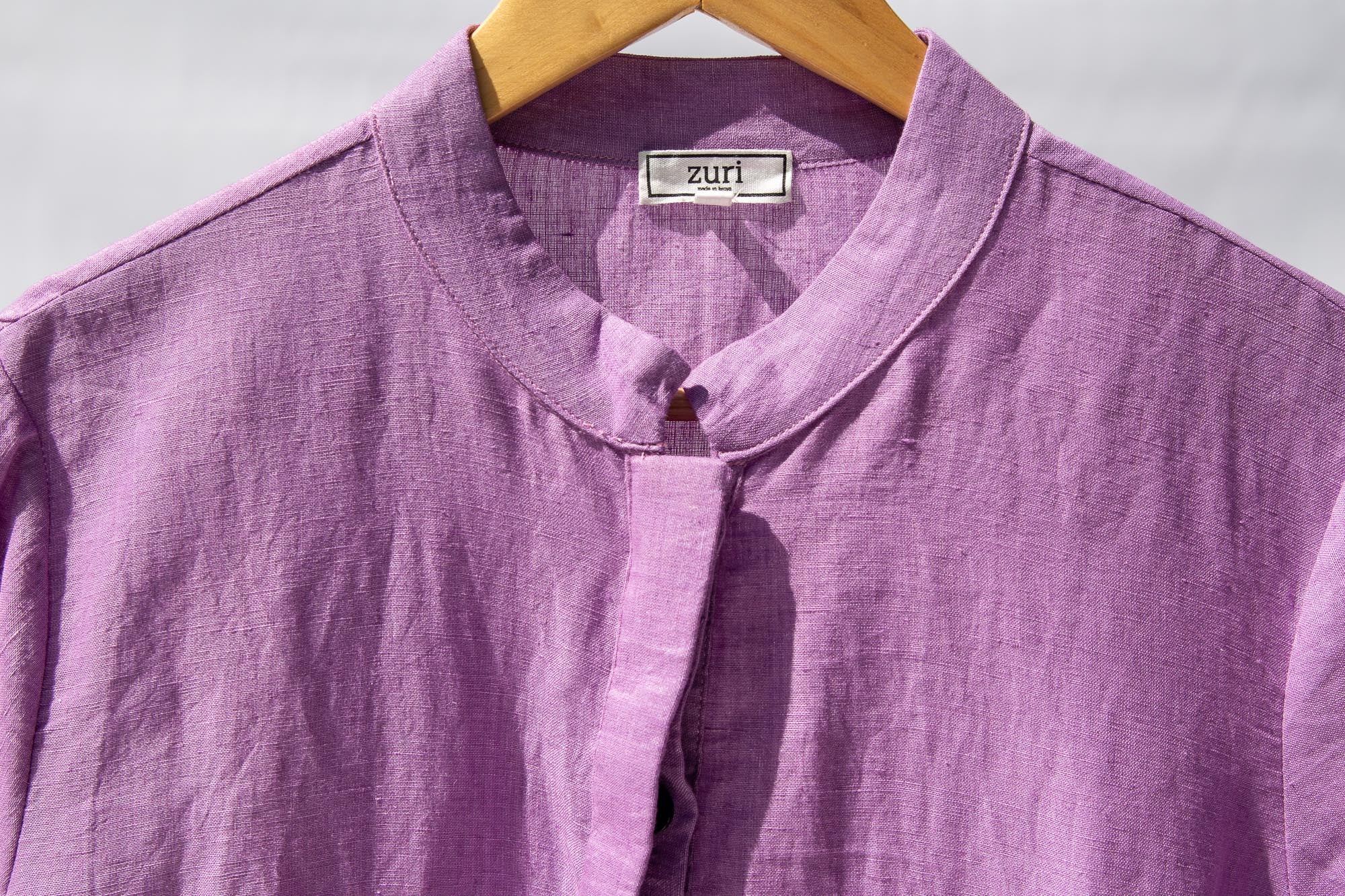 Display of lavender dress