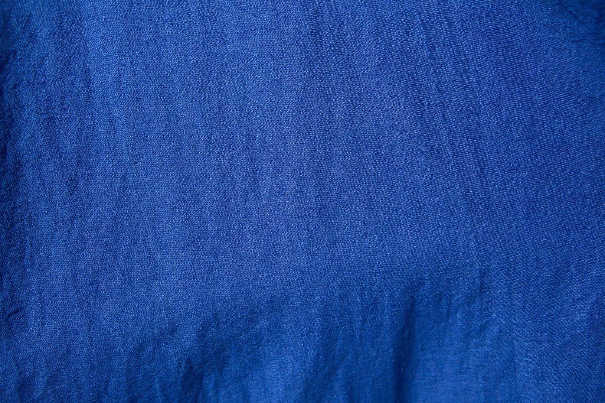 Close up display of blue dress