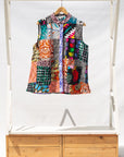 Patchwork Sleeveless Shirt