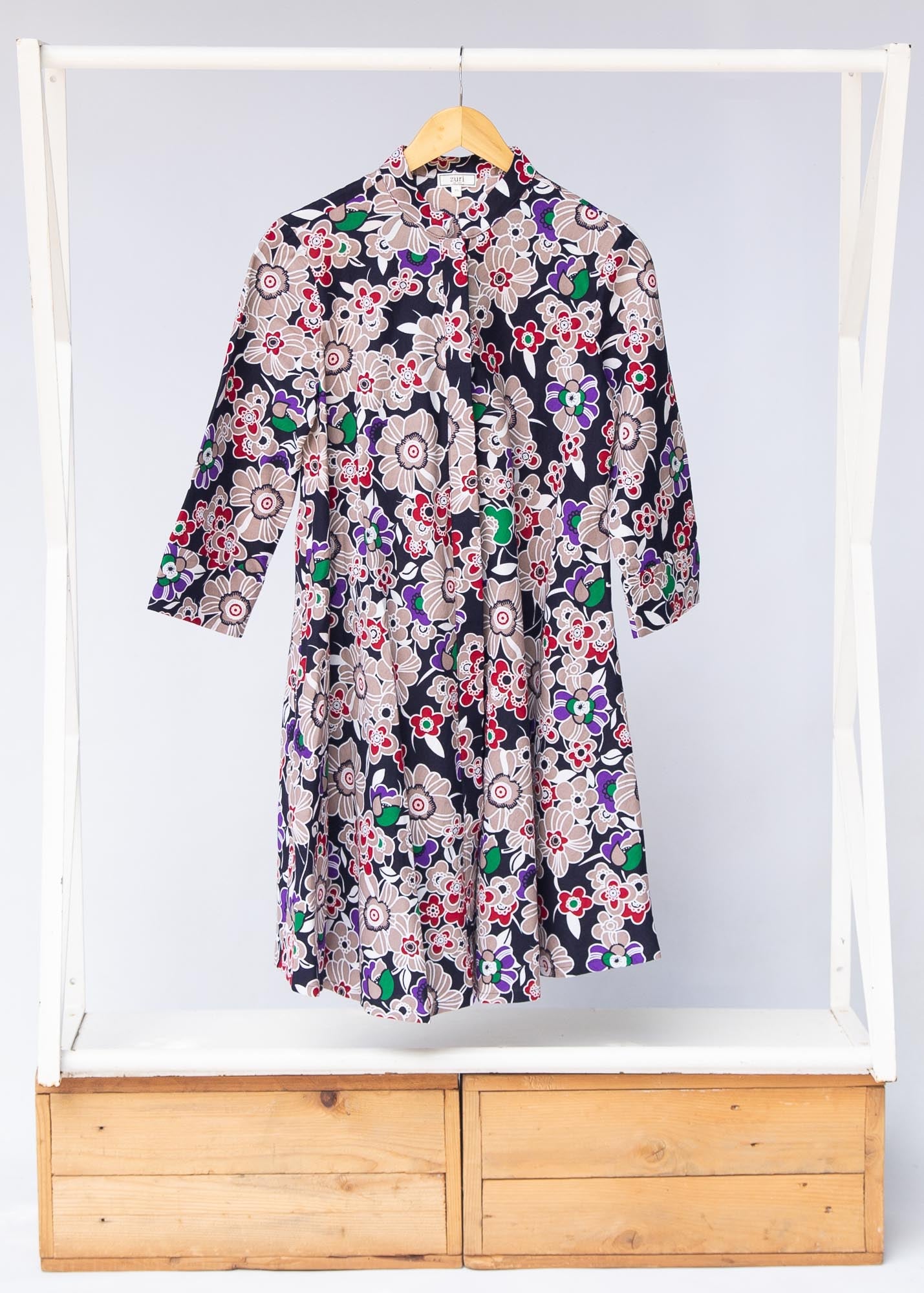 The display of multi-colored floral print