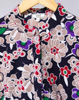 The display of multi-colored floral print