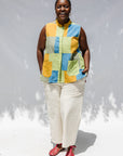 Citrus Patchwork Sleeveless Shirt