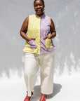 Aloe Again Patchwork Sleeveless Shirt