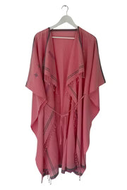 Julahas Coral Pink Kala Cotton Tassel Duster