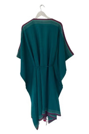Julahas Teal Green Kala Cotton Tassel Duster