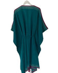 Julahas Teal Green Kala Cotton Tassel Duster