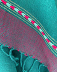 Julahas Teal Green Kala Cotton Tassel Duster