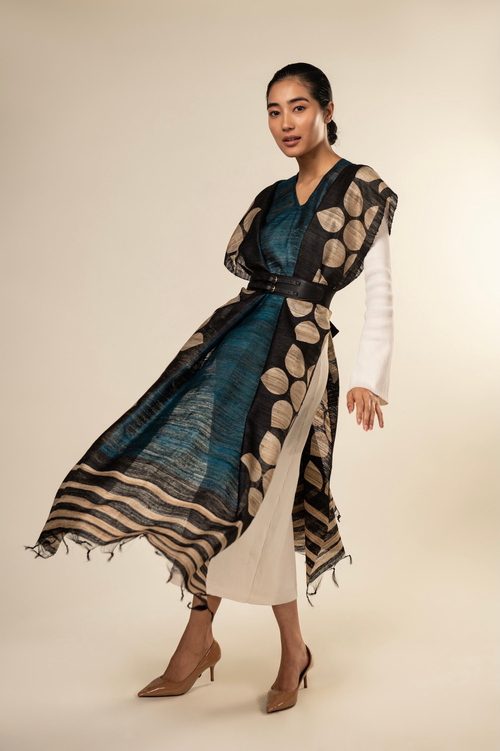 Aeshaane Tussar Peace Silk 3-in-1 Capes (Click for more options)