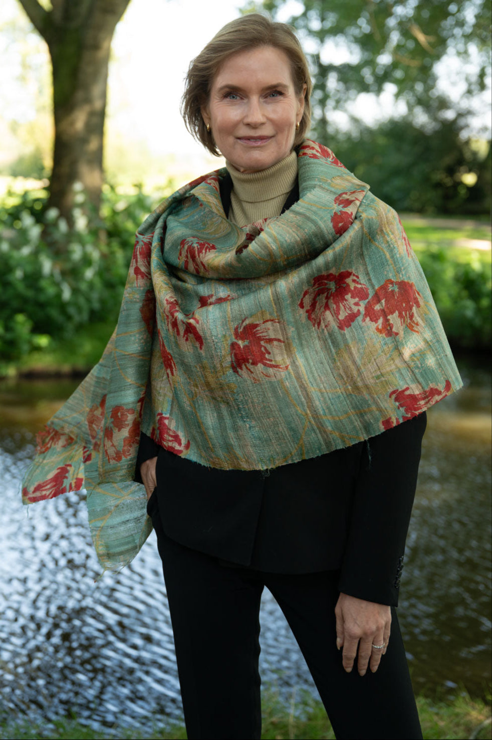 Aeshaane Peace Silk Scarves (Click for more options)