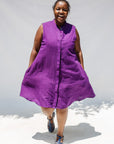 Aubergine Sleeveless Dress
