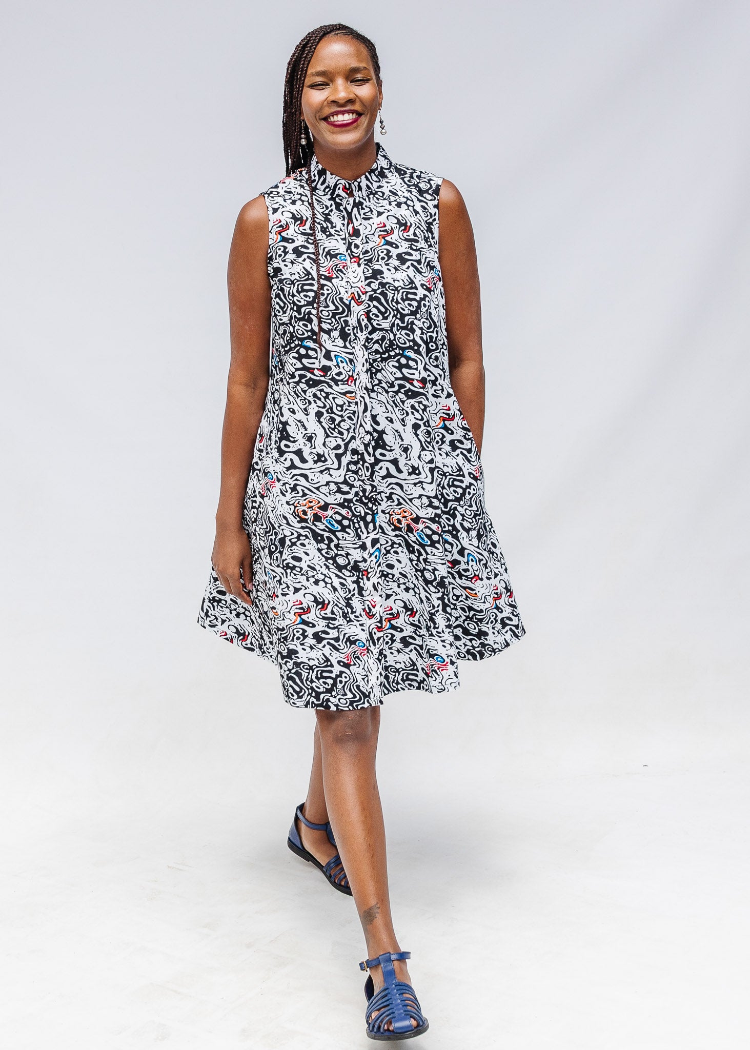Calacatta Sleeveless Dress